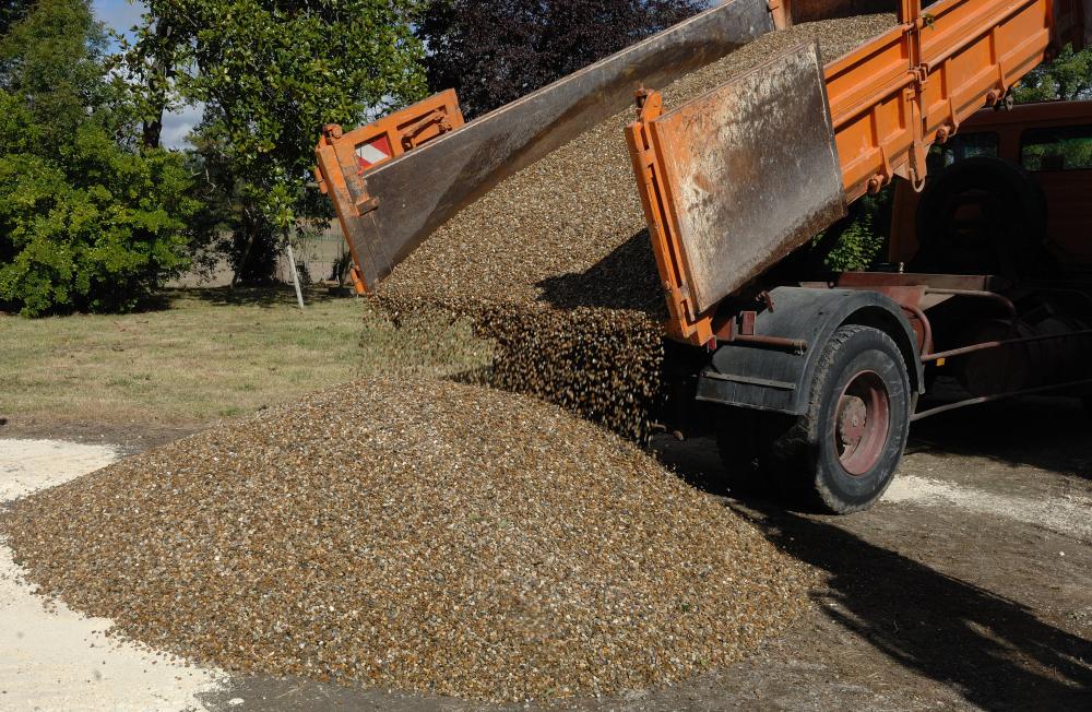 Gravier recyclé à Solutré Pouilly