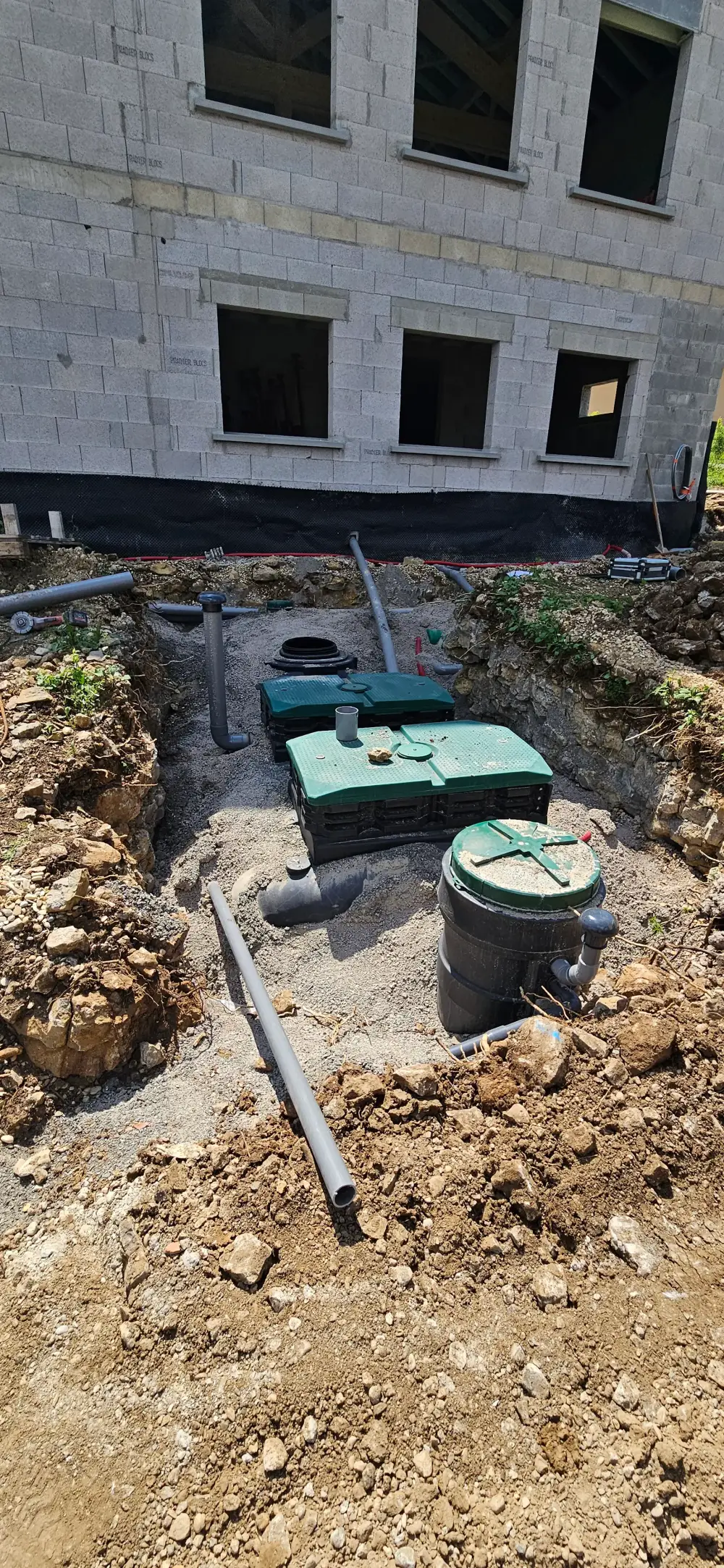 microstation et bassin d'infiltration près de Mâcon (1)